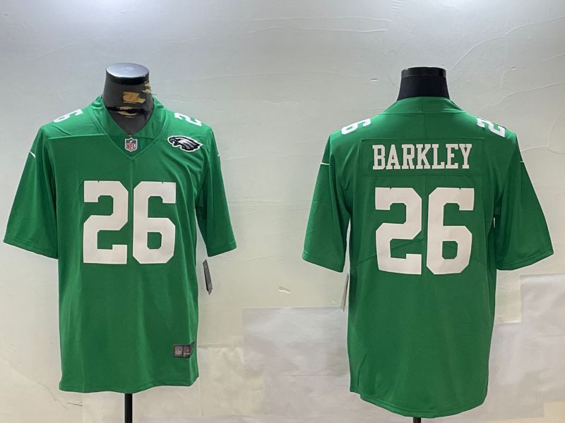 Men Philadelphia Eagles #26 Barkley Green Second generation 2024 Nike Limited NFL Jersey style 6->philadelphia eagles->NFL Jersey